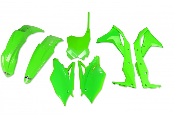 Plastic Kit neon green for Kawasaki KX 250 F (2017)